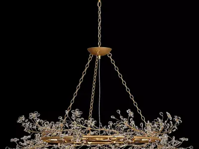 Fiore Crown Chandelier 3D model