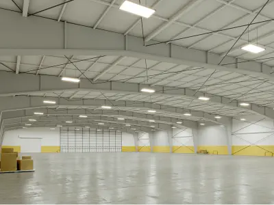 5 low poly interior warehouse Vol 3 3D Model Pack