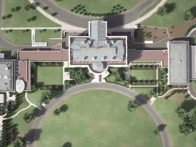 The White House Complex 3D model