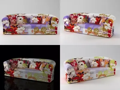 Print sofa 3D model