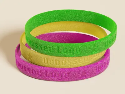 Silicone Wristband Low-poly 3D model