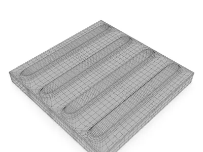 Tactile Pavement Dirty  3D model