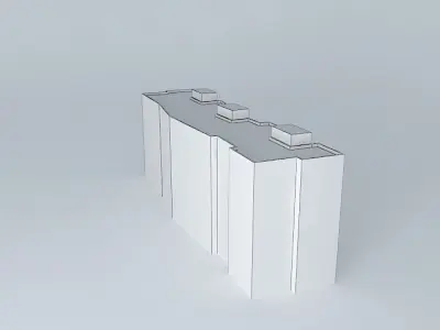 Old apartament building in Kaunas Free 3D model