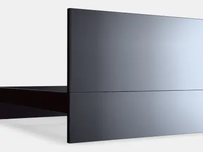 MALM Bed frame high 67 Low-poly 3D model