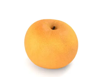 Snow Pear - Photorealistic  Scan Low-poly 3D model