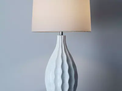 Otranto Ivory Crackle Table Lamp 3D model