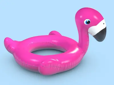 Pool Toys Low-poly 3D model