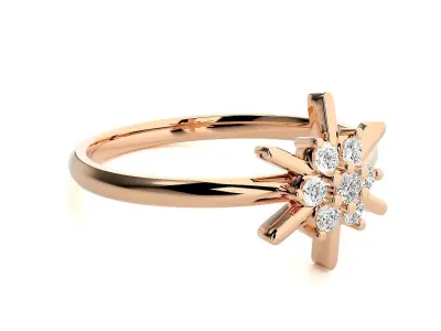 Women ring 3D print model 86