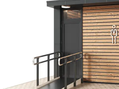 Public toilet 3D model