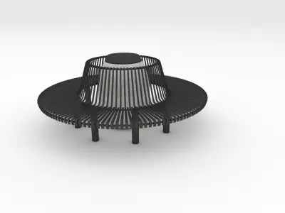 Bench Park 57 3D model