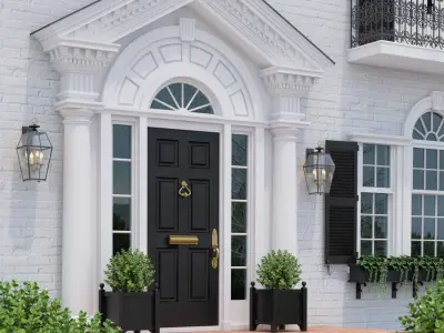 3D model Windows and doors in the style of modern classics 3 3D model