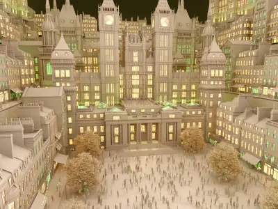 Central Nightout - Weekly Render - DSZarts 3D model 3D model