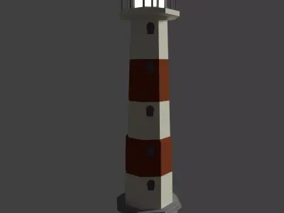 LightHouse Low-poly 3D model