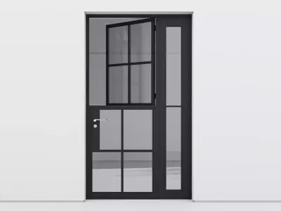 Aluminium door 249 3D model