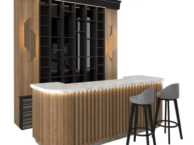 Restaurant Bar 11 3D model