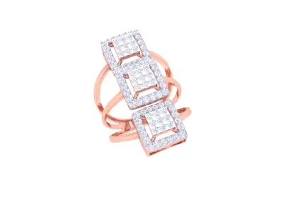 Women Ring  Render 3dm STL OBJ FBX Details 3D print model 210