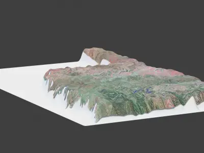 Oklahoma State Low-poly 3D model