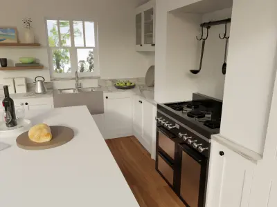 Kitchen interior 3D model 3D model order