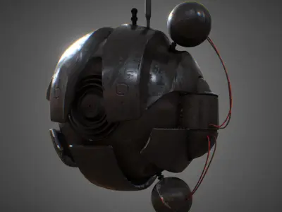 Darth Maul Sith Probe Low-poly 3D model