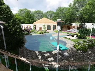 modern villa 3D model