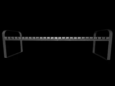 metal bench Low-poly 3D model order