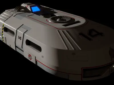 Small Transport Space Shuttle 3D model