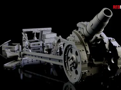 Medusa Cannon - Heavy artillery of the Imperial Force 3D print model