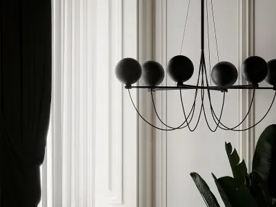 Globe Chandelier by HANDVARK 3D model