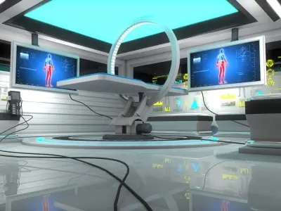 Sci Fi Medical Laboratory 3D model