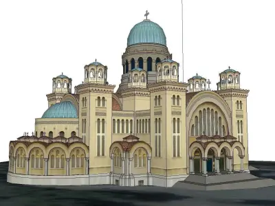 Architecture-Religion-God-Culture-Temple-016 ornate church 3D model