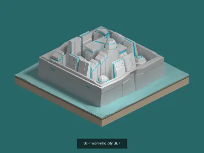 toon sci-fi 3D Model Pack