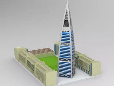 Advertising 3D Design of Al Faisaliah Tower in Riyadh   3D print model