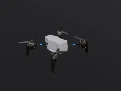 Light Show Drone Low-poly 3D model