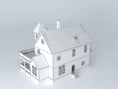 Gothic Style House Free 3D model