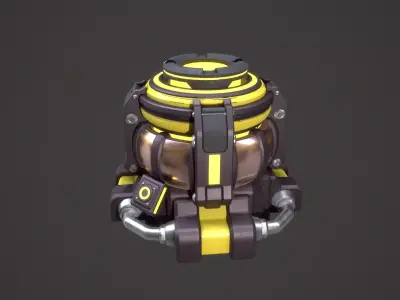 Gravity Generator Low-poly 3D model