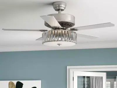 Ellefson Blade Crystal Ceiling Fan 3D model