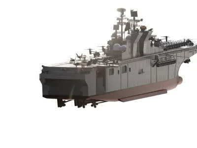 USS America LHA-6 3D model