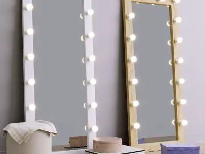 Floor make-up mirror 3D model