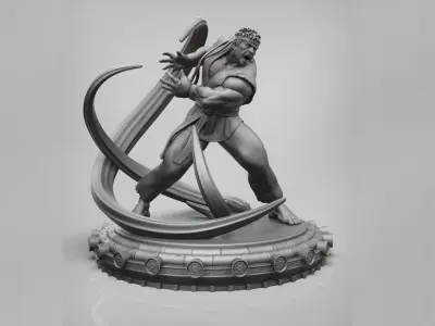 Ryu - Street Fighter Fan Art 3D Printable 3D print model
