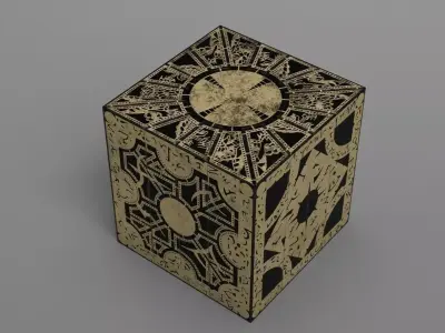 Hellraiser puzzle box lament configuration Low-poly 3D model