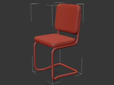 CHAIR TEDDY KINK WHITE 3D model