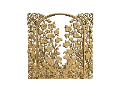 decor set wall panel ornament mural CNC 04 3D print  3D print model purchase