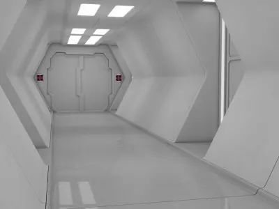 Sci Fi Corridor 3D model
