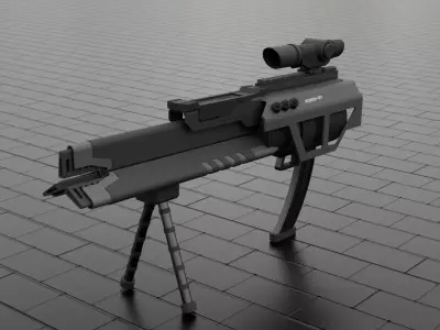 Sci-Fi Cannon 3D model purchase