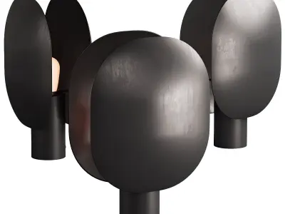 317 lighting fixtures 24 101 copenhagen Clam Table Lamp 3D model