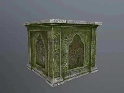  column  Low-poly 3D model