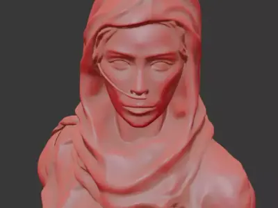 Fremen female warrior 3D print model