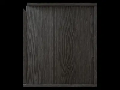 WoodTVTable cabinet with two doors Low-poly 3D model