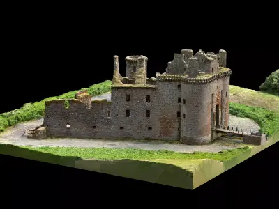 Caerlaverock Castle 3D model
