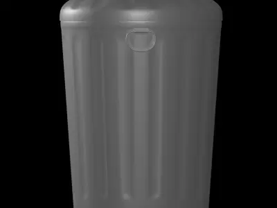 Outdoor Trash Can 3D model